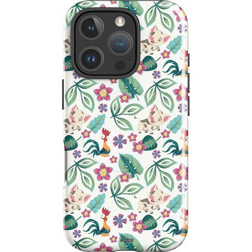 Disney Princess Moana Pua and Heihei Pattern iPhone 16 Pro Max Magsafe Impact Case